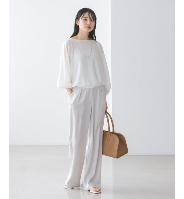 NOBLE「《予約》ワイドスリーブ ショートプルオーバー」|ニット・セーター|