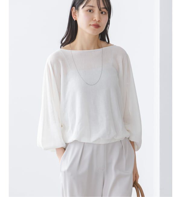 NOBLE「《予約》ワイドスリーブ ショートプルオーバー」|ニット・セーター|