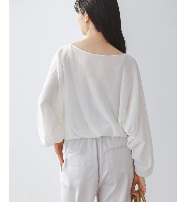 NOBLE「《予約》ワイドスリーブ ショートプルオーバー」|ニット・セーター|