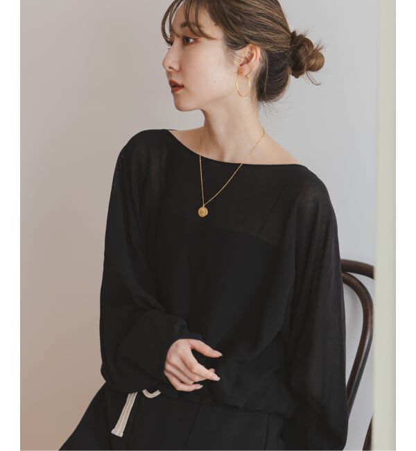 NOBLE「《予約》ワイドスリーブ ショートプルオーバー」|ニット・セーター|