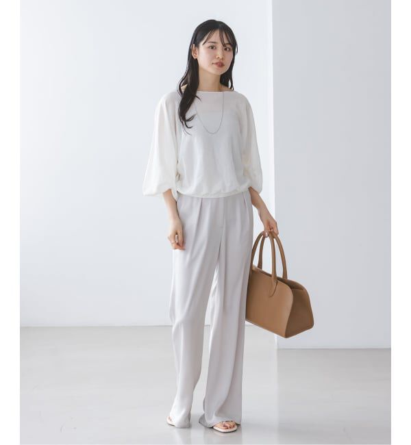 NOBLE「《予約》ワイドスリーブ ショートプルオーバー」|ニット・セーター|