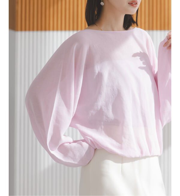 NOBLE「《予約》ワイドスリーブ ショートプルオーバー」|ニット・セーター|