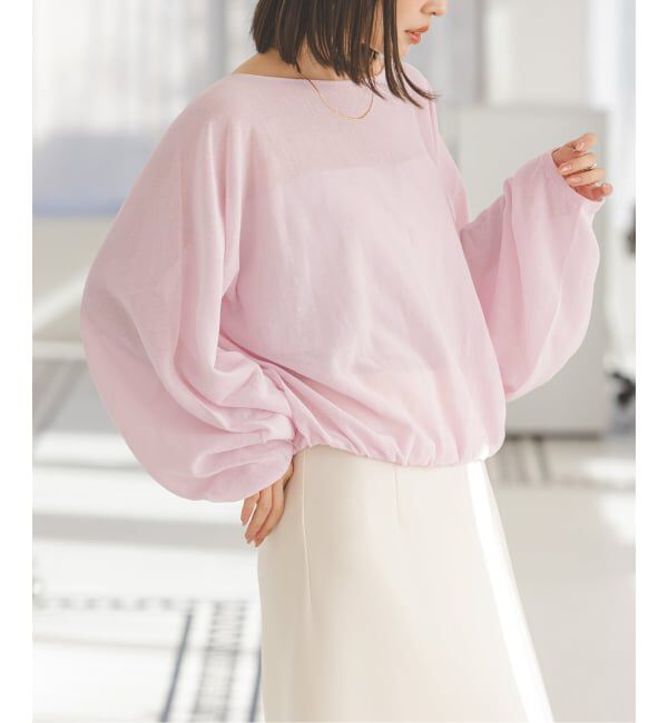 NOBLE「《予約》ワイドスリーブ ショートプルオーバー」|ニット・セーター|