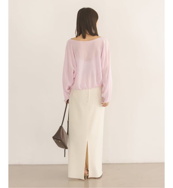 NOBLE「《予約》ワイドスリーブ ショートプルオーバー」|ニット・セーター|