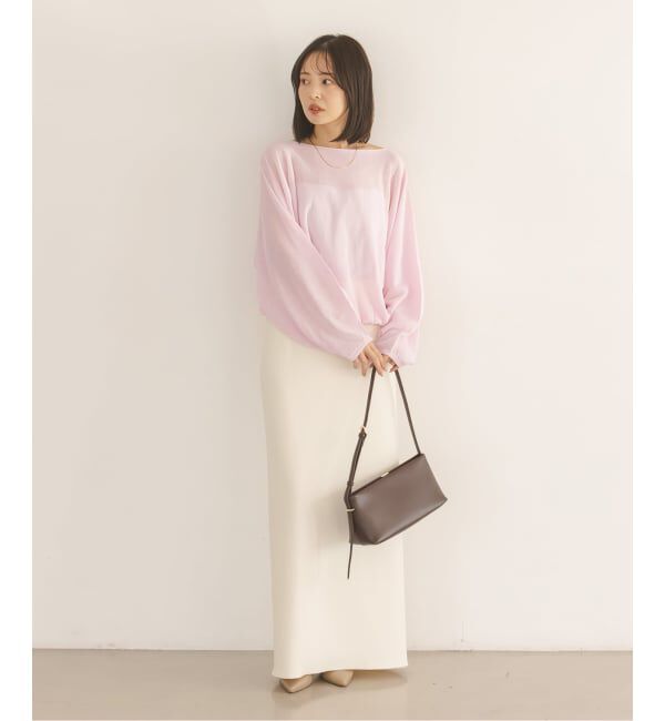 NOBLE「《予約》ワイドスリーブ ショートプルオーバー」|ニット・セーター|