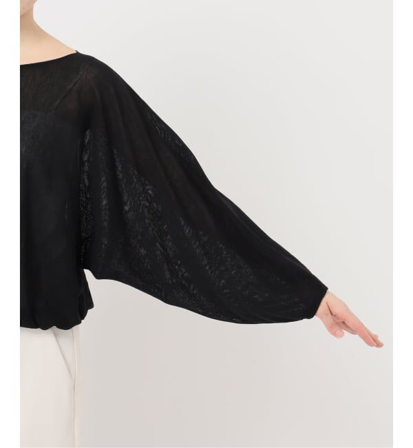 NOBLE「《予約》ワイドスリーブ ショートプルオーバー」|ニット・セーター|