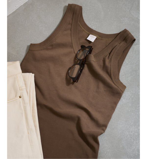 FRAMeWORK「≪追加予約≫GICIPI/ジチピ VANADIO」|タンクトップ|ブラウン