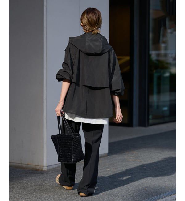 FRAMeWORK「≪追加≫リネンPLタッサーフードショートブルゾン 3」|ブルゾン・スタジャン|