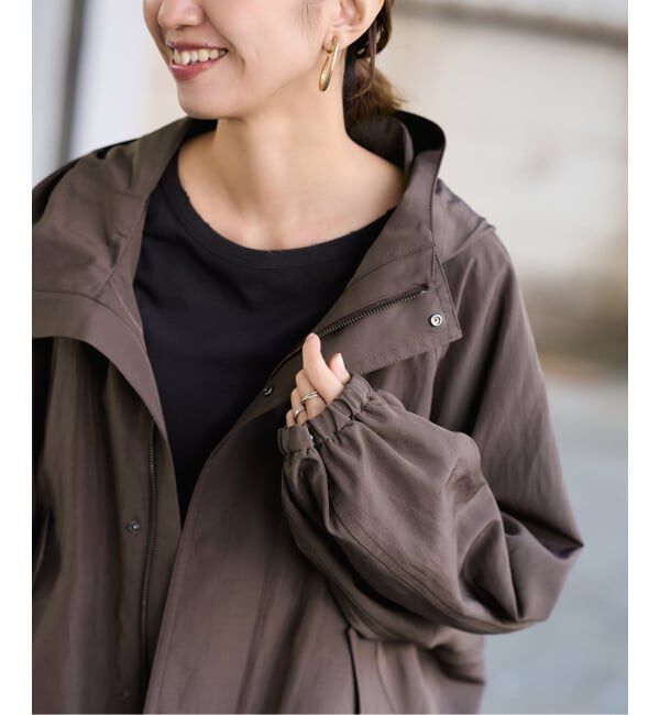 FRAMeWORK「≪追加≫リネンPLタッサーフードショートブルゾン 3」|ブルゾン・スタジャン|