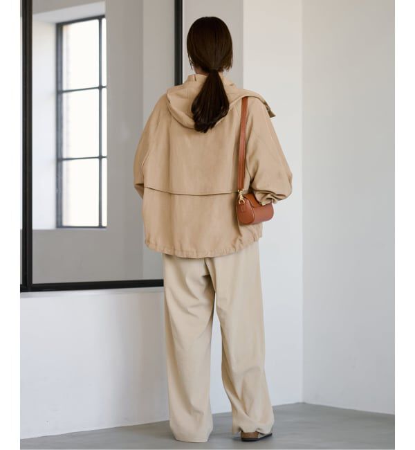 FRAMeWORK「≪追加≫リネンPLタッサーフードショートブルゾン 3」|ブルゾン・スタジャン|