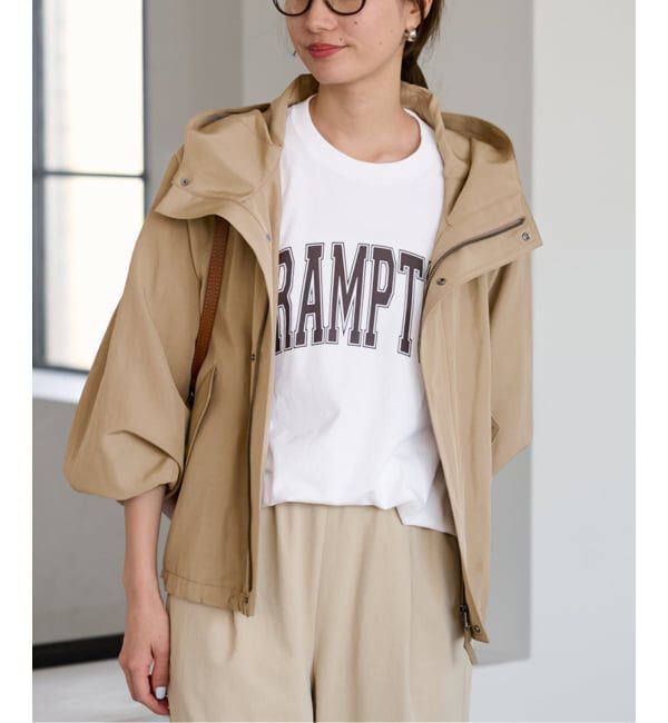 FRAMeWORK「≪追加≫リネンPLタッサーフードショートブルゾン 3」|ブルゾン・スタジャン|