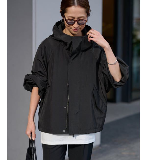 FRAMeWORK「≪追加≫リネンPLタッサーフードショートブルゾン 3」|ブルゾン・スタジャン|