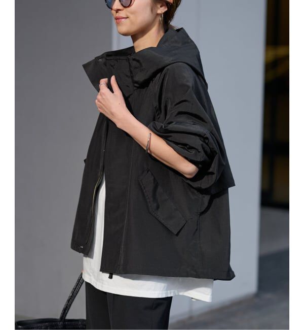 FRAMeWORK「≪追加≫リネンPLタッサーフードショートブルゾン 3」|ブルゾン・スタジャン|