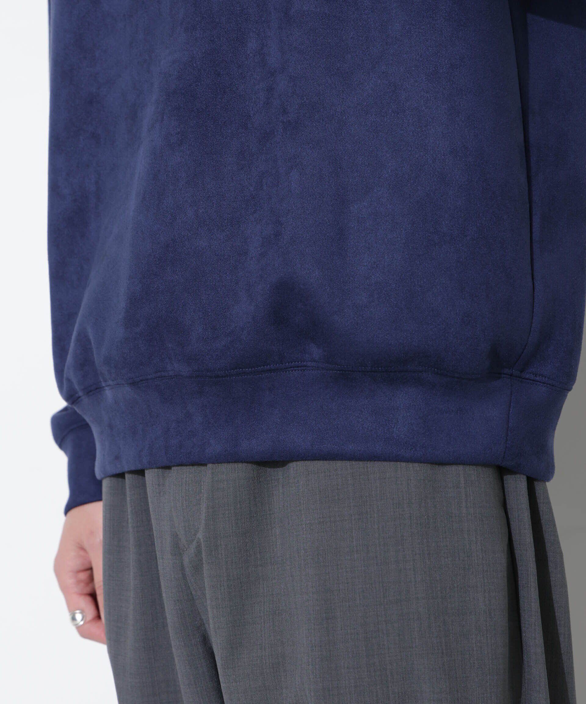 nano･universe「フェイクスエードハーフジップパーカーブルゾン」|ブルゾン・スタジャン|