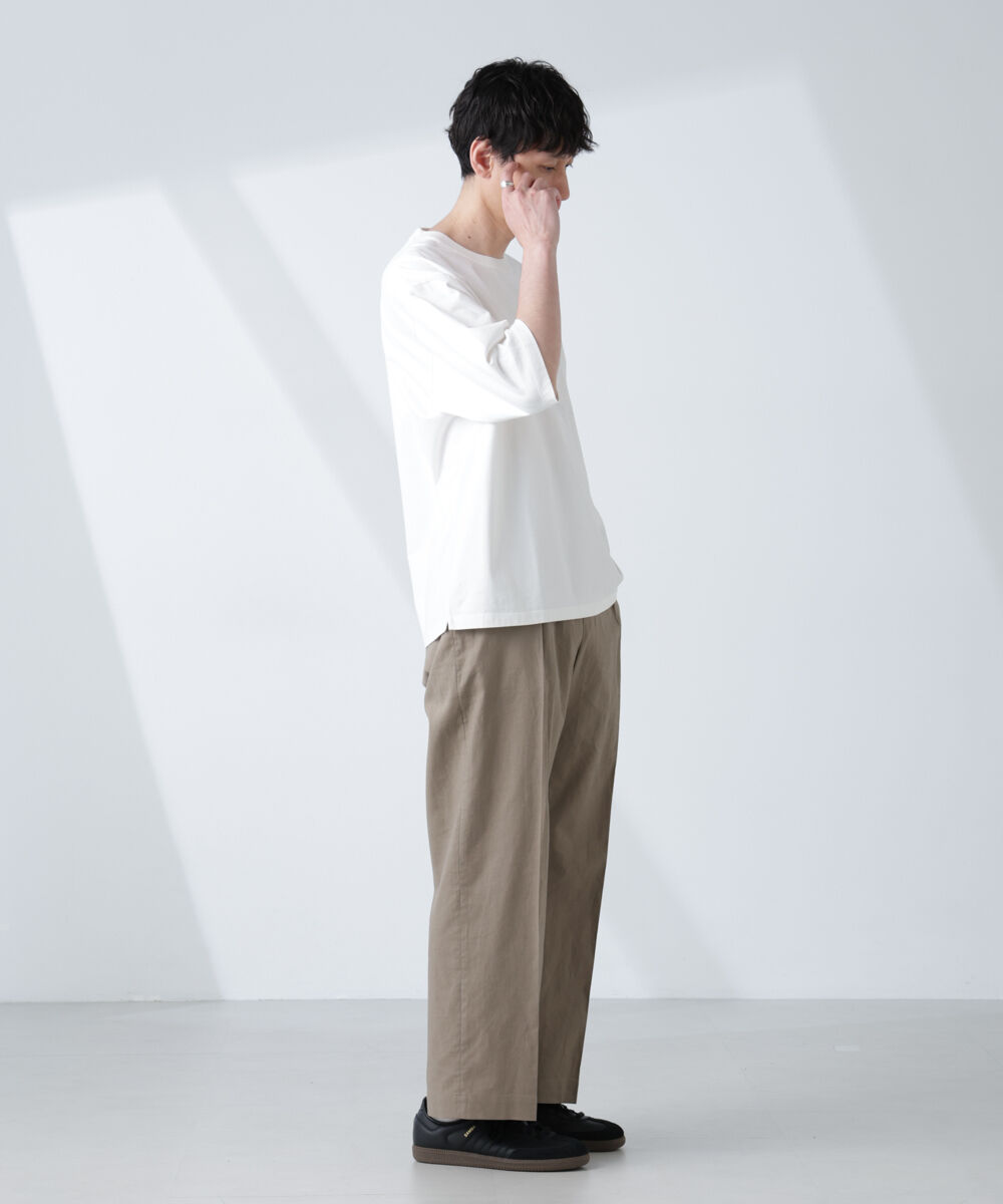 nano･universe「ルーズフィットワイドスリーブTシャツ 7分袖」|Tシャツ・カットソー|