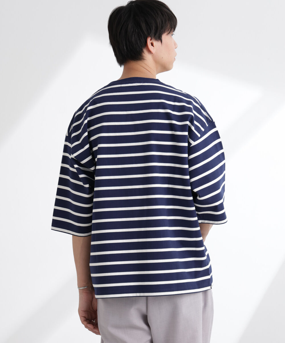 nano･universe「ルーズフィットワイドスリーブTシャツ 7分袖」|Tシャツ・カットソー|