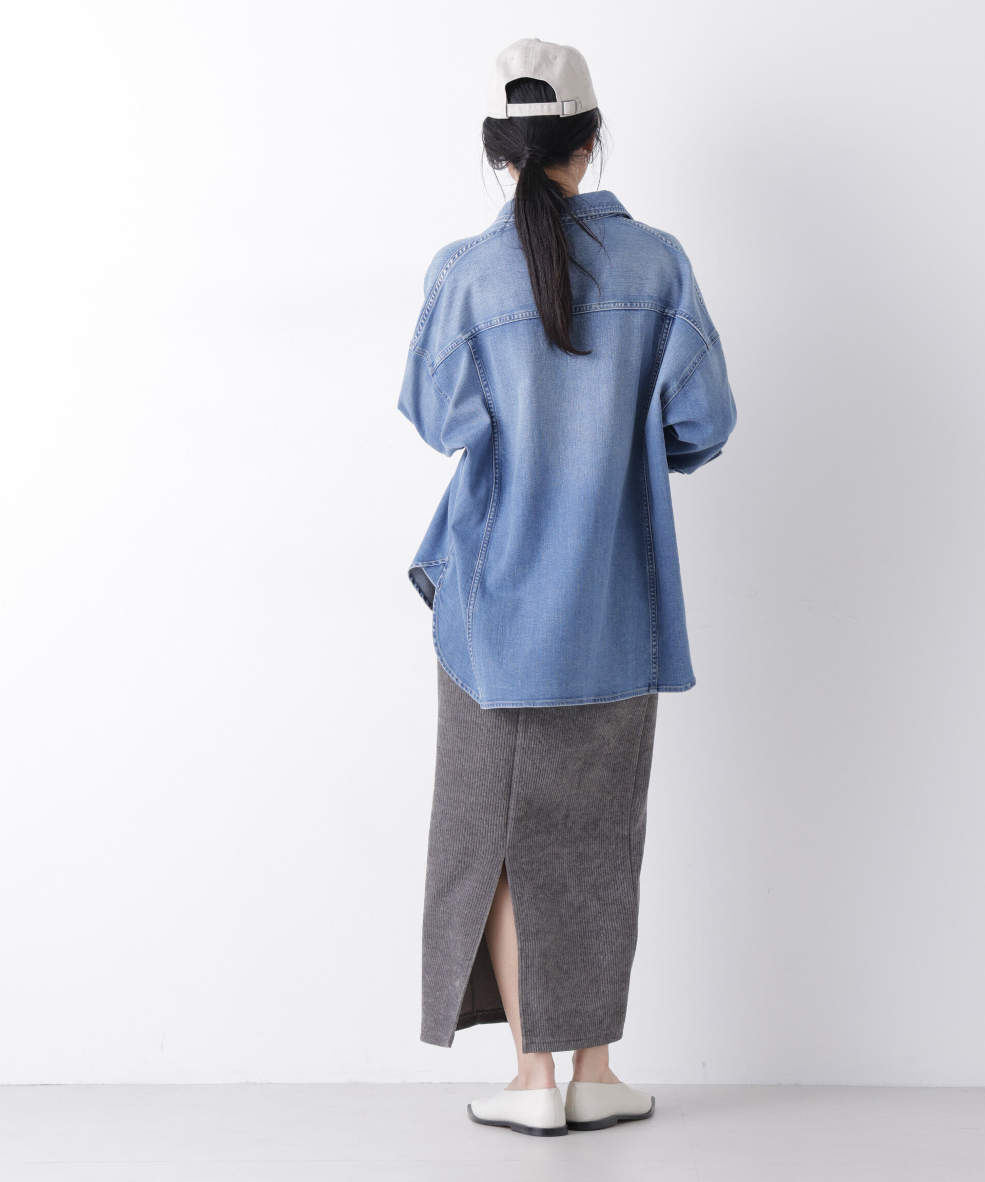 nano･universe「Healthy DENIM/別注 Almond Mid Used」|シャツ・ブラウス|