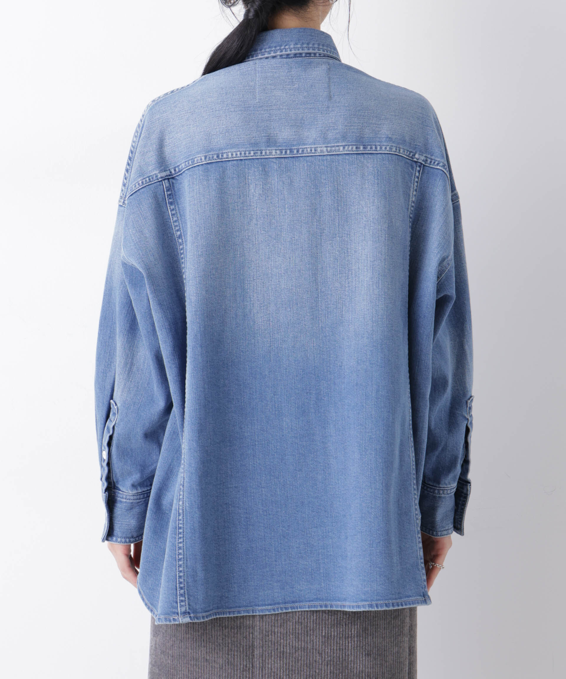 nano･universe「Healthy DENIM/別注 Almond Mid Used」|シャツ・ブラウス|