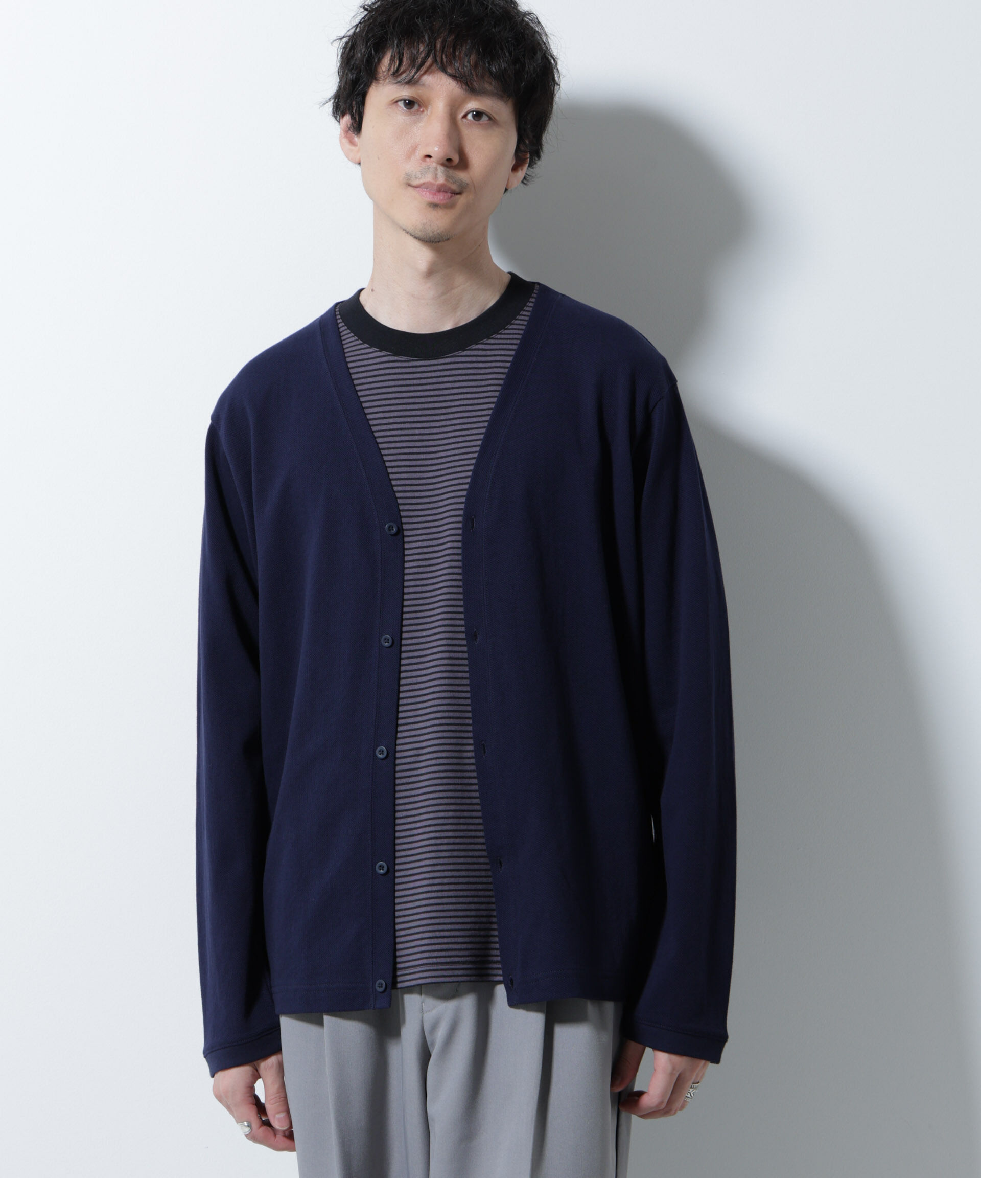 nano･universe「エアパッセージ ジャージーカーディガン」|Tシャツ・カットソー|