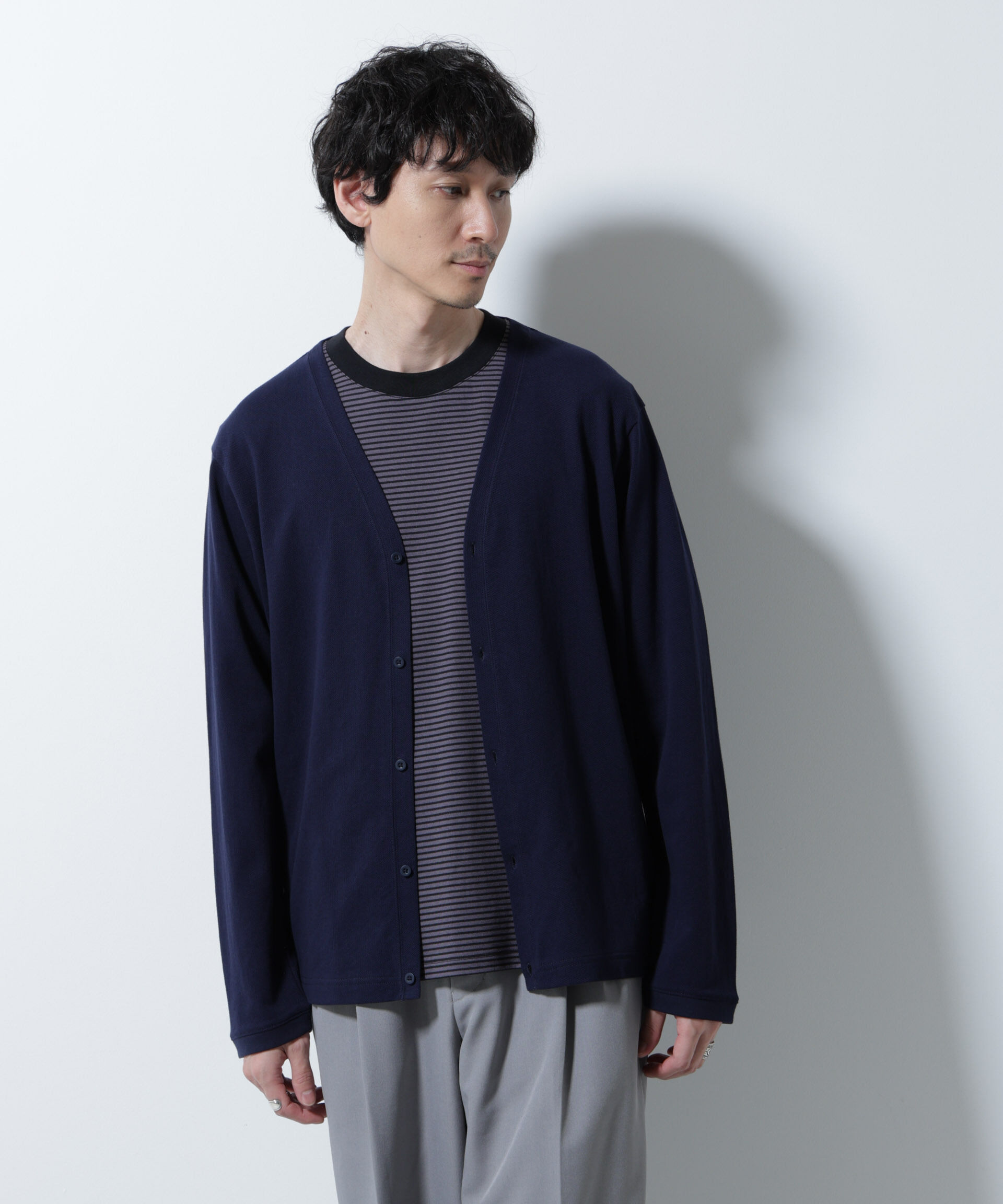 nano･universe「エアパッセージ ジャージーカーディガン」|Tシャツ・カットソー|