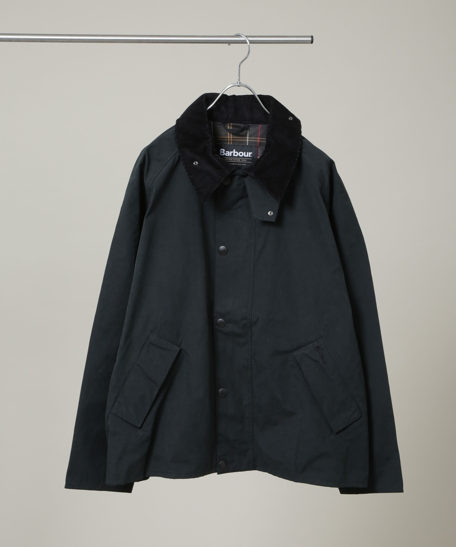 nano･universe「Barbour/OS TRANSPORTER CASUAL JACKET」|ブルゾン・スタジャン|ブラック