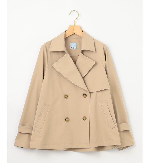 組曲「【WEB限定】コットンライクツイル ショートトレンチコート」|トレンチコート|