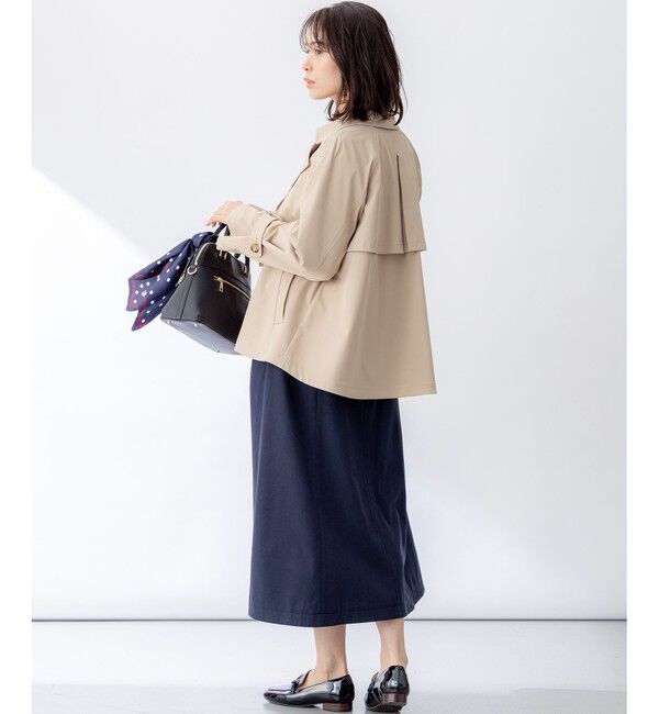 組曲「【WEB限定】コットンライクツイル ショートトレンチコート」|トレンチコート|