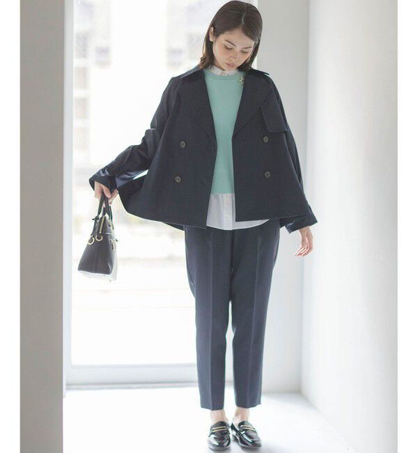 組曲「【WEB限定】コットンライクツイル ショートトレンチコート」|トレンチコート|