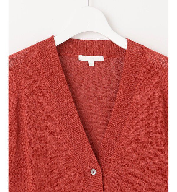 自由区「【洗える】ペーパーブレンドショート カーディガン」|カーディガン|