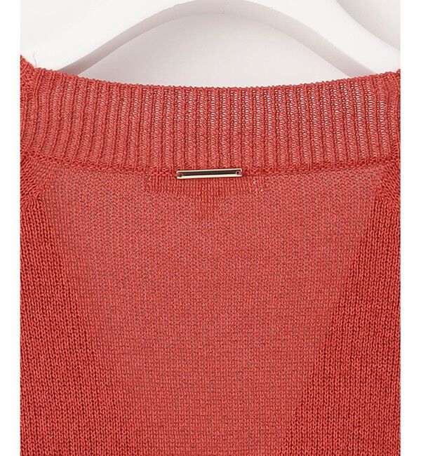 自由区「【洗える】ペーパーブレンドショート カーディガン」|カーディガン|