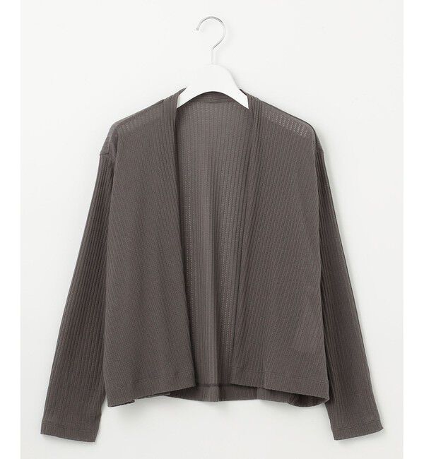 自由区「【アンサンブル対応・洗える】ハンディ カーディガン ショート丈」|カーディガン|