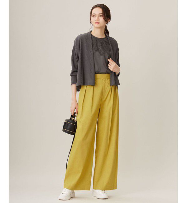 自由区「【アンサンブル対応・洗える】ハンディ カーディガン ショート丈」|カーディガン|