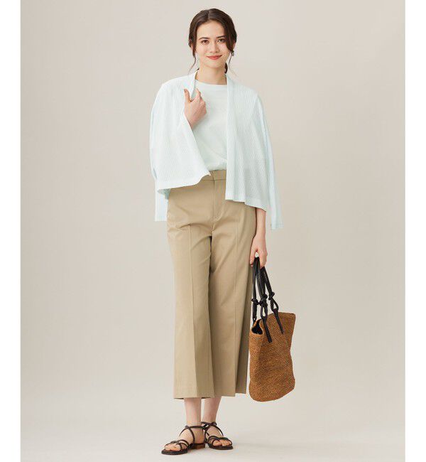 自由区「【アンサンブル対応・洗える】ハンディ カーディガン ショート丈」|カーディガン|