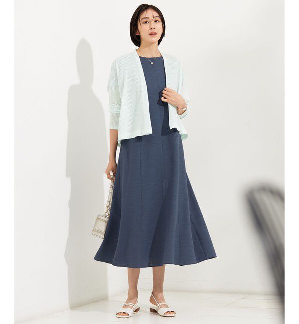 自由区「【アンサンブル対応・洗える】ハンディ カーディガン ショート丈」|カーディガン|