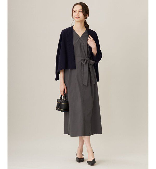 自由区「【アンサンブル対応・洗える】ハンディ カーディガン ショート丈」|カーディガン|