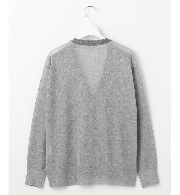 自由区「【アンサンブル対応・洗える】ラメシアー カーディガン」|カーディガン|