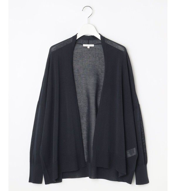 自由区「【アンサンブル対応・洗える】ドライシアーファインゲージ カーディガン」|カーディガン|