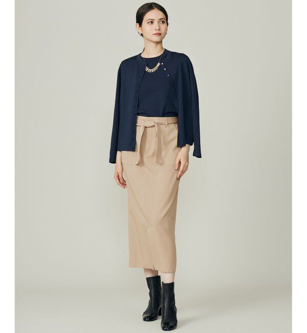 自由区「【アンサンブル対応】アセテートコットン カーディガン」|カーディガン|