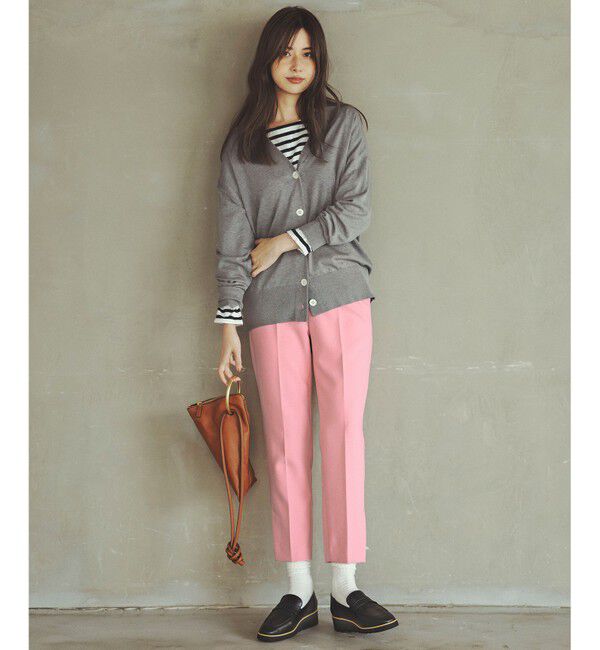 23区「シルクコットン ベーシック カーディガン」|カーディガン|