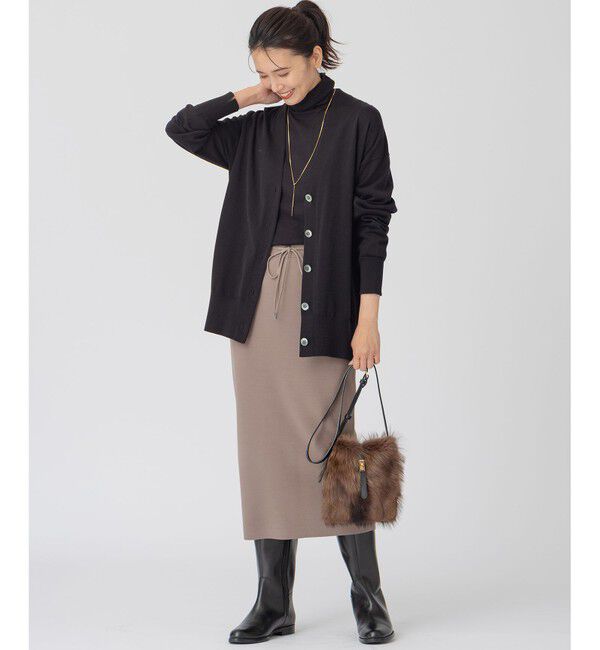 23区「シルクコットン ベーシック カーディガン」|カーディガン|