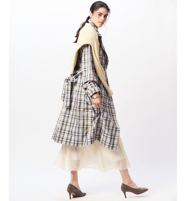 23区「メモリーチェック トレンチコート」|トレンチコート|