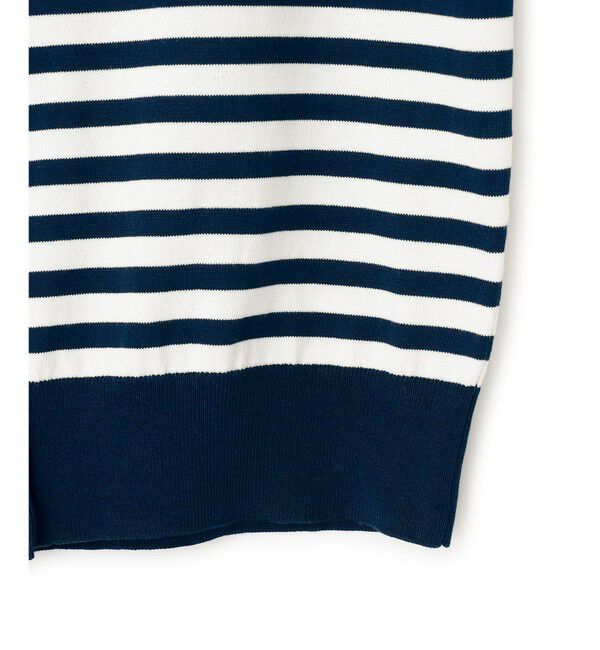 23区「【洗える】プレミアムビオコットン ボーダー カーディガン」|カーディガン|