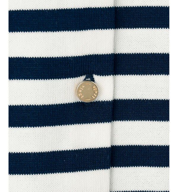 23区「【洗える】プレミアムビオコットン ボーダー カーディガン」|カーディガン|