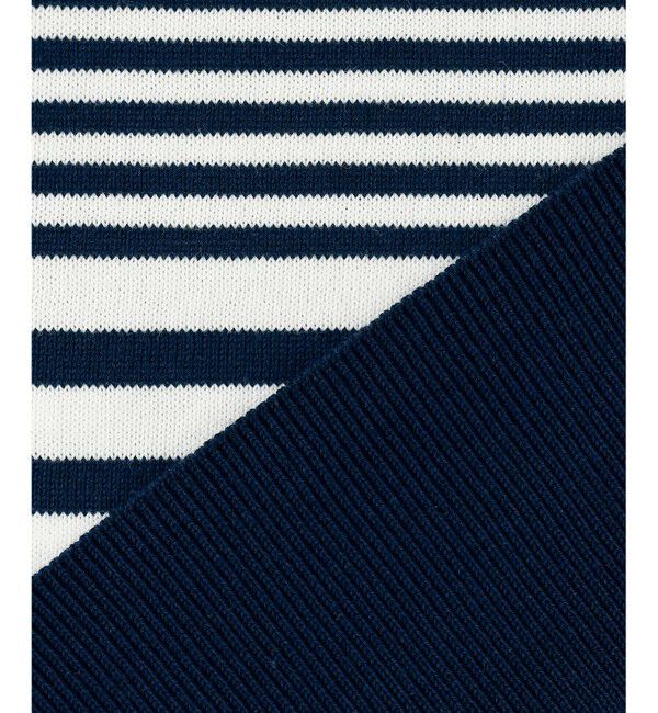 23区「【洗える】プレミアムビオコットン ボーダー カーディガン」|カーディガン|