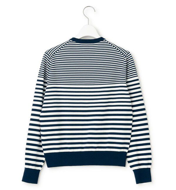 23区「【洗える】プレミアムビオコットン ボーダー カーディガン」|カーディガン|