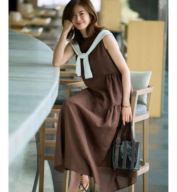 23区「【SLOW/一部店舗限定】シアーサマー リブ カーディガン」|カーディガン|