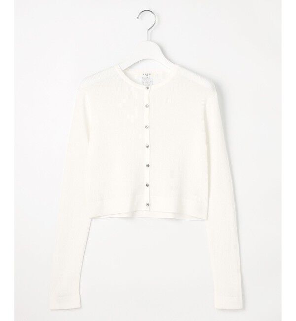 23区「【SLOW/一部店舗限定】シアーサマー リブ カーディガン」|カーディガン|