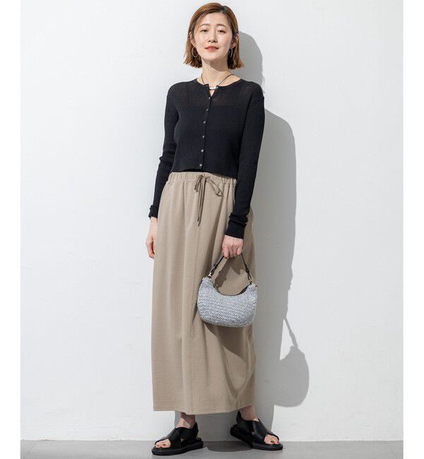 23区「【SLOW/一部店舗限定】シアーサマー リブ カーディガン」|カーディガン|