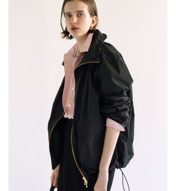 23区「【撥水加工】ソフトメモリータフタ スタンドネック ブルゾン」|ブルゾン・スタジャン|