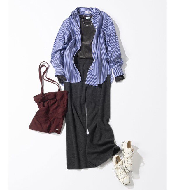 23区「【見上愛さん着用/LEE掲載/洗える】カシミヤブレンド ニット パンツ」|その他|